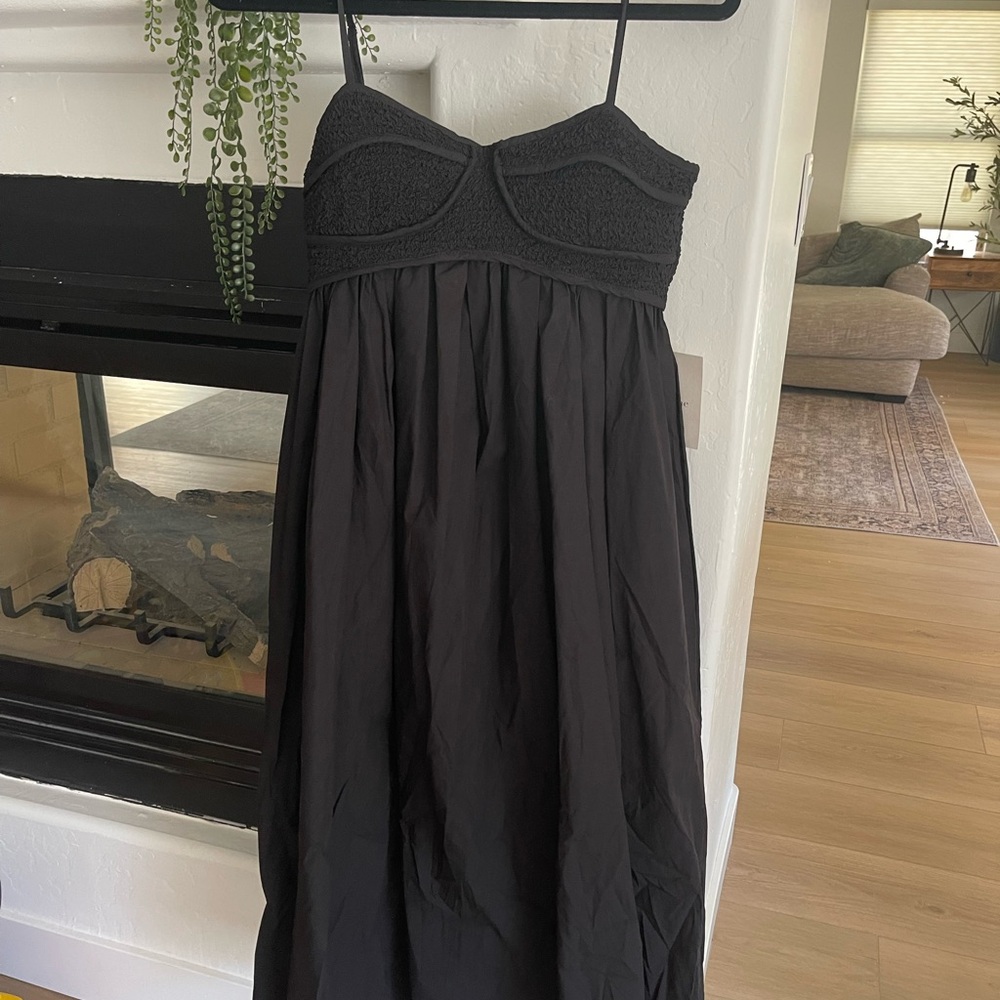 NWT black bohme dress with pockets